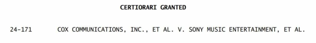 Supreme Court granted Cox's petition for a writ of certiorari