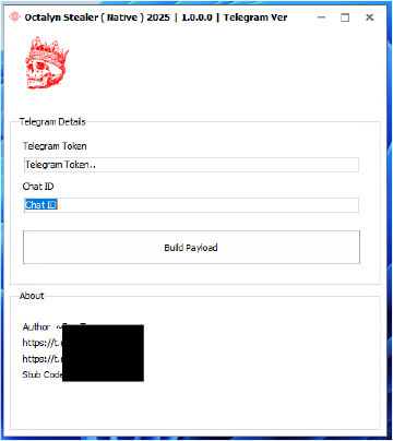 Telegram version of Octalyn Stealer