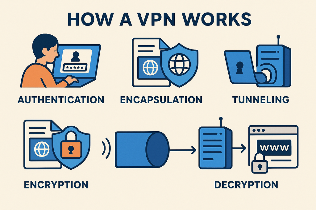 How VPN Works Diagram