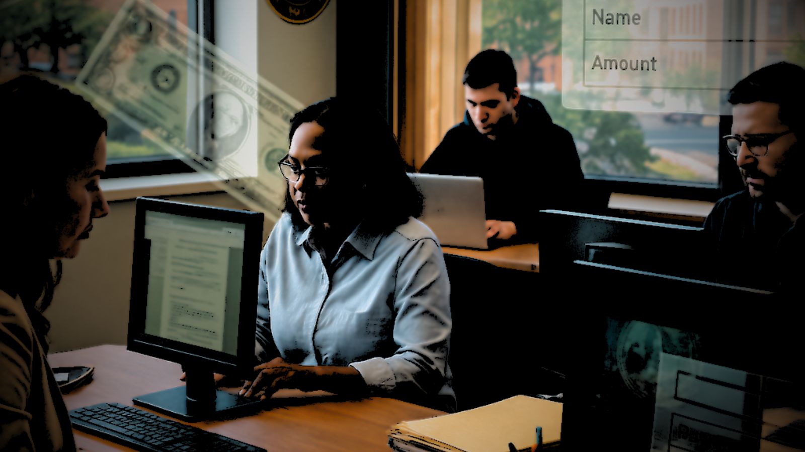 Call Center - Money - Laptop