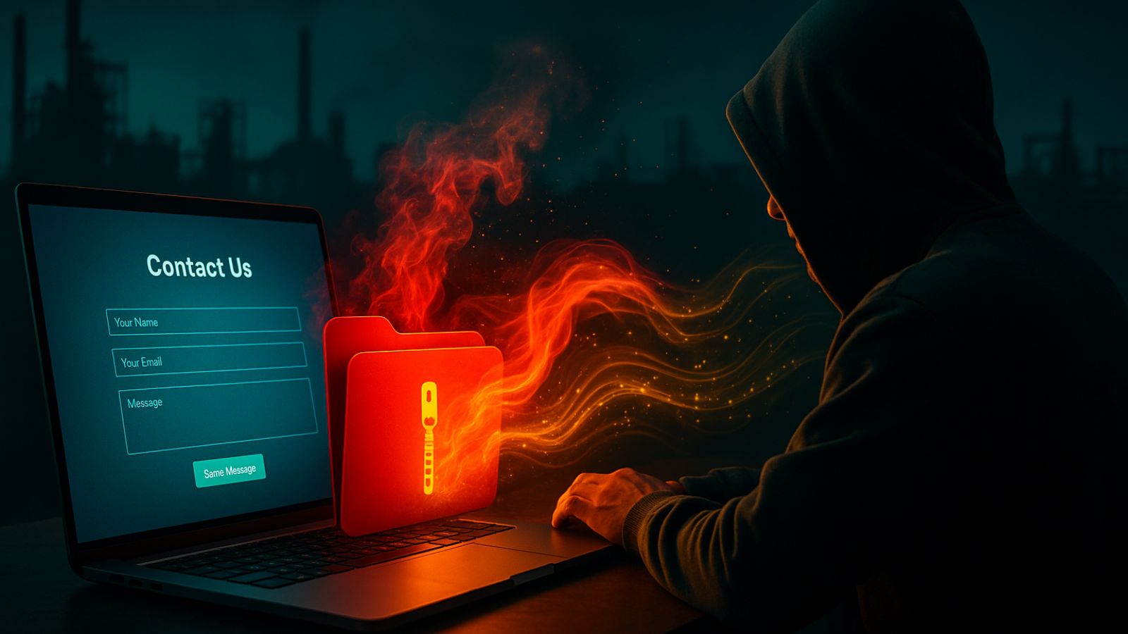 Contact Us - Hacker - Zip File - Folder