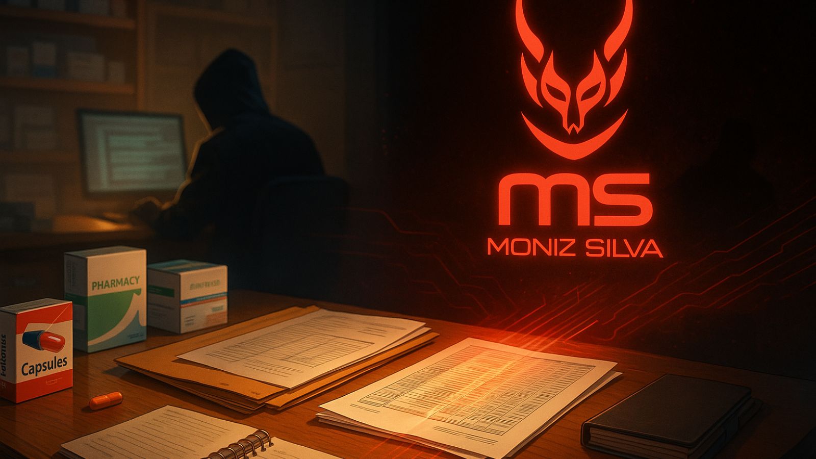 Hacker - Laptop - Qilin Logo - Moniz Silva