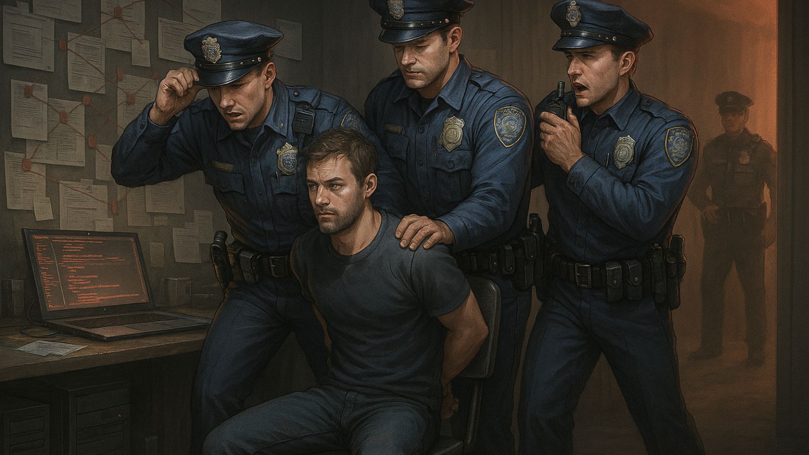 Hacker - Police - Laptop