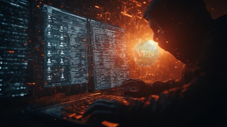 Hacker VPN Laptop