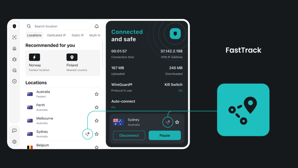How to use Surfshark's Fasttrack