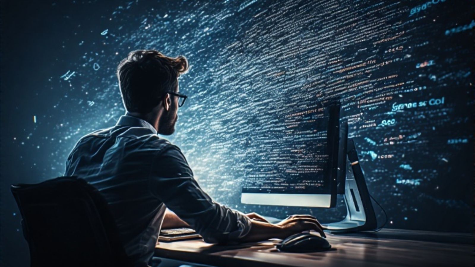 Man - Desktop - Flying Data