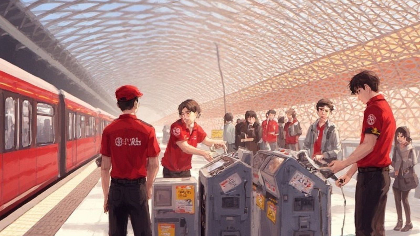 Metro - Rail - Ticket - Device - Passengers