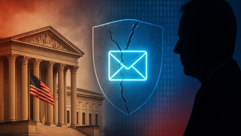 Email - Shield - US Flag - Man