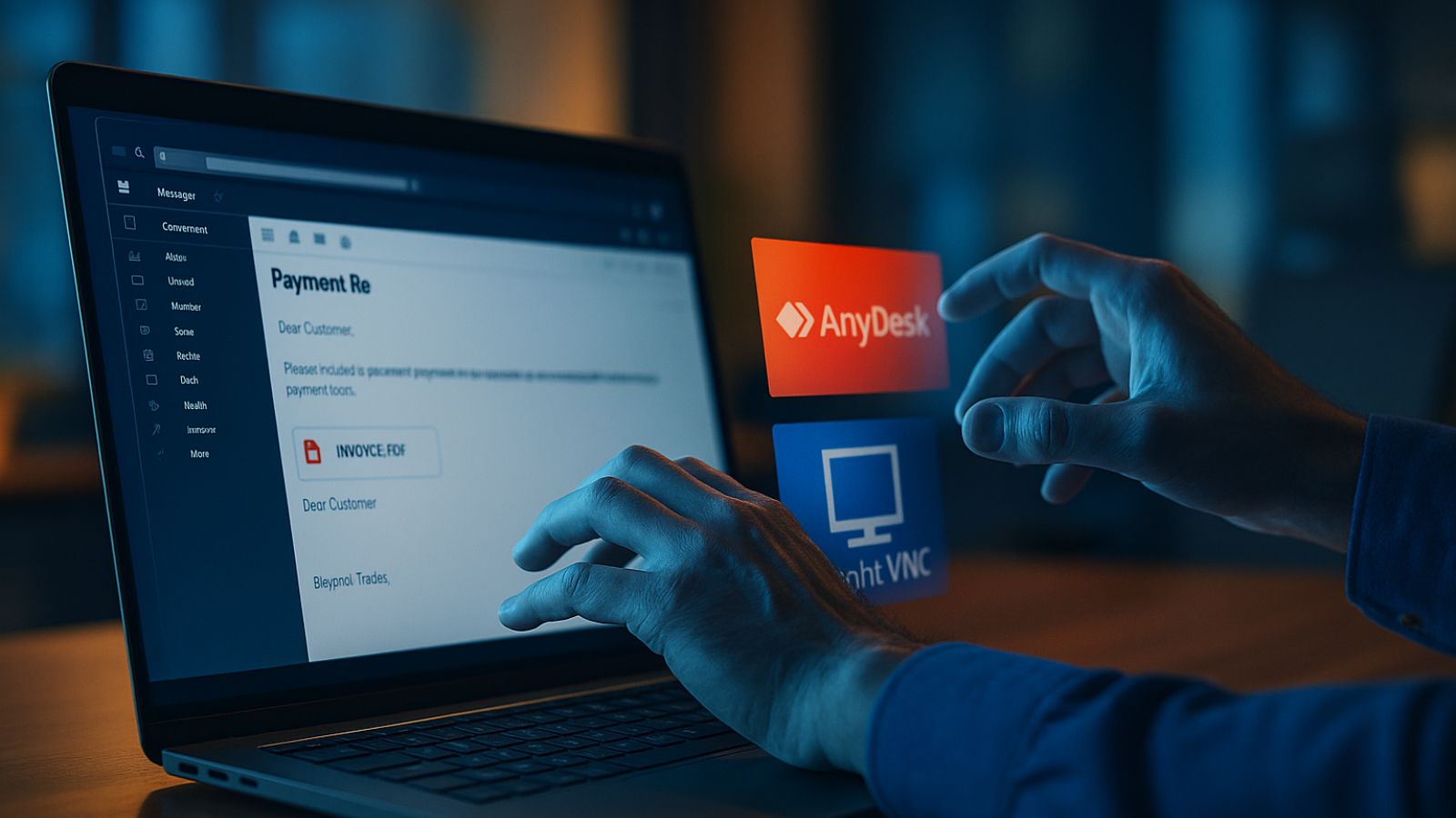 Laptop - AnyDesk - Email