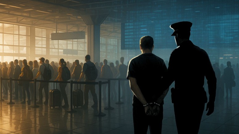 Police - Arrest - Airport - People