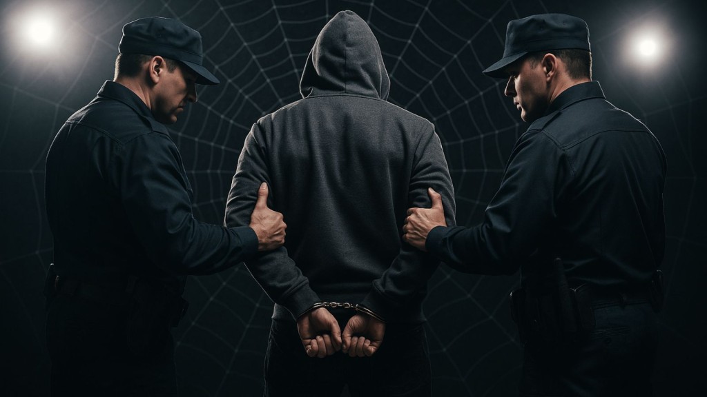 Police - Hacker - Arrest - Handcuffs