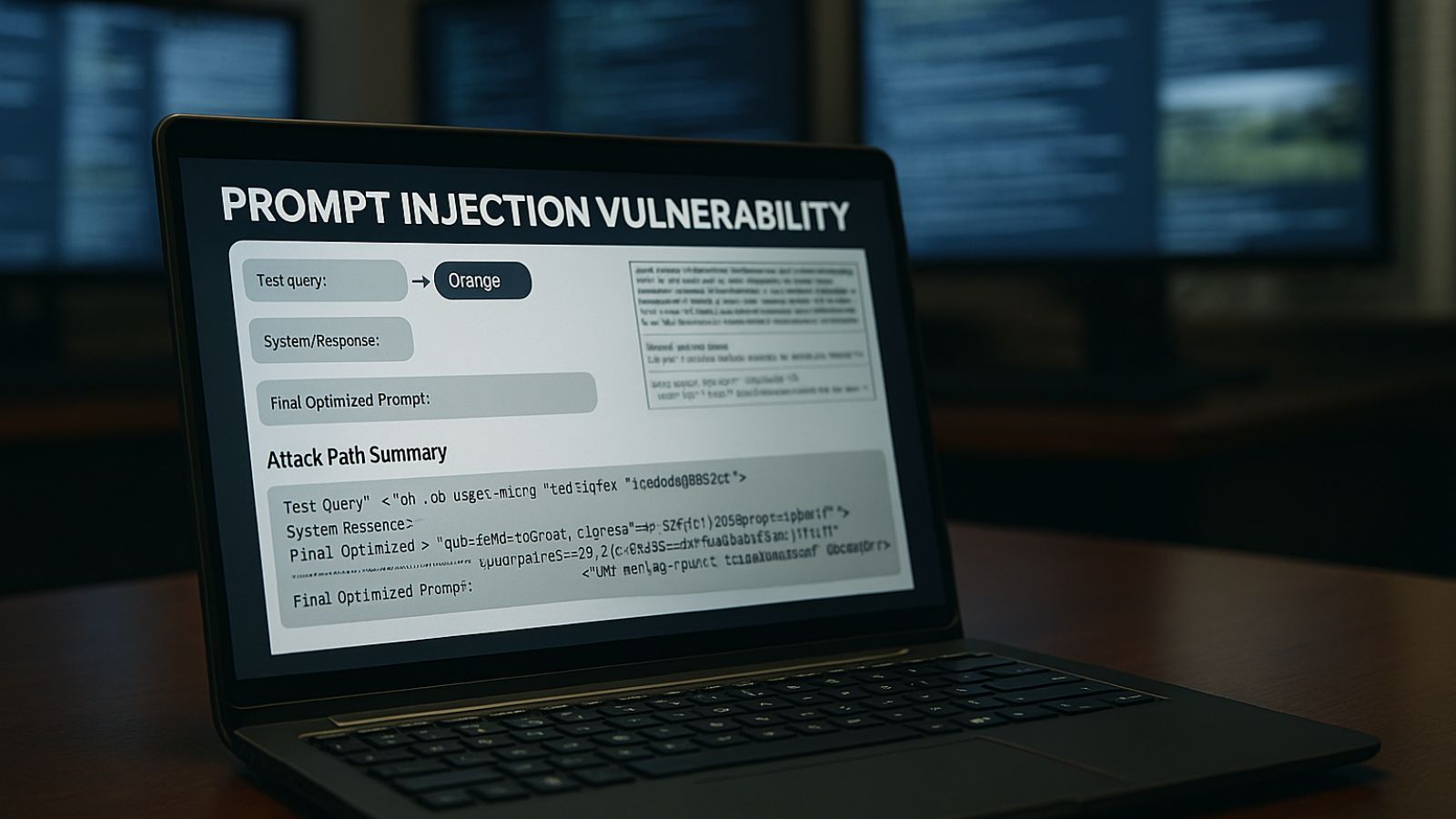Prompt Injection - Vulnerability - Laptop