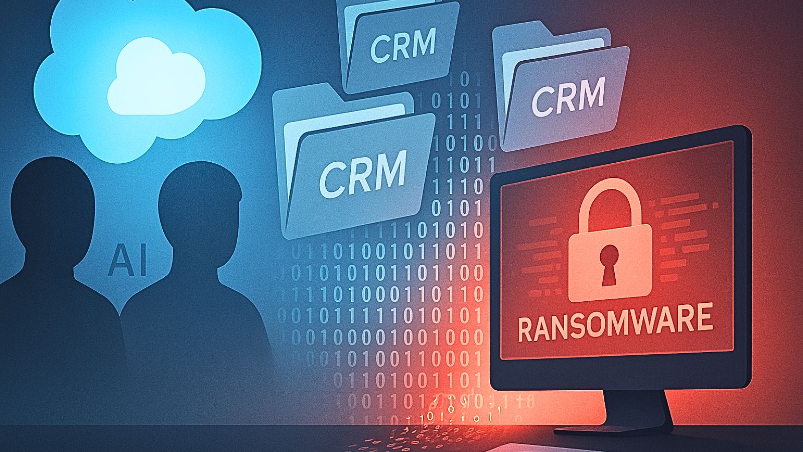 Salesforce - Laptop - CRM Folders - AI - Ransomware - Laptop