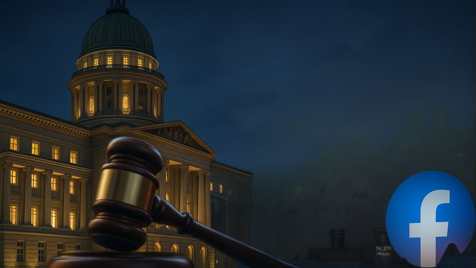 Singapore Government Building - Gavel - Facebook Logo