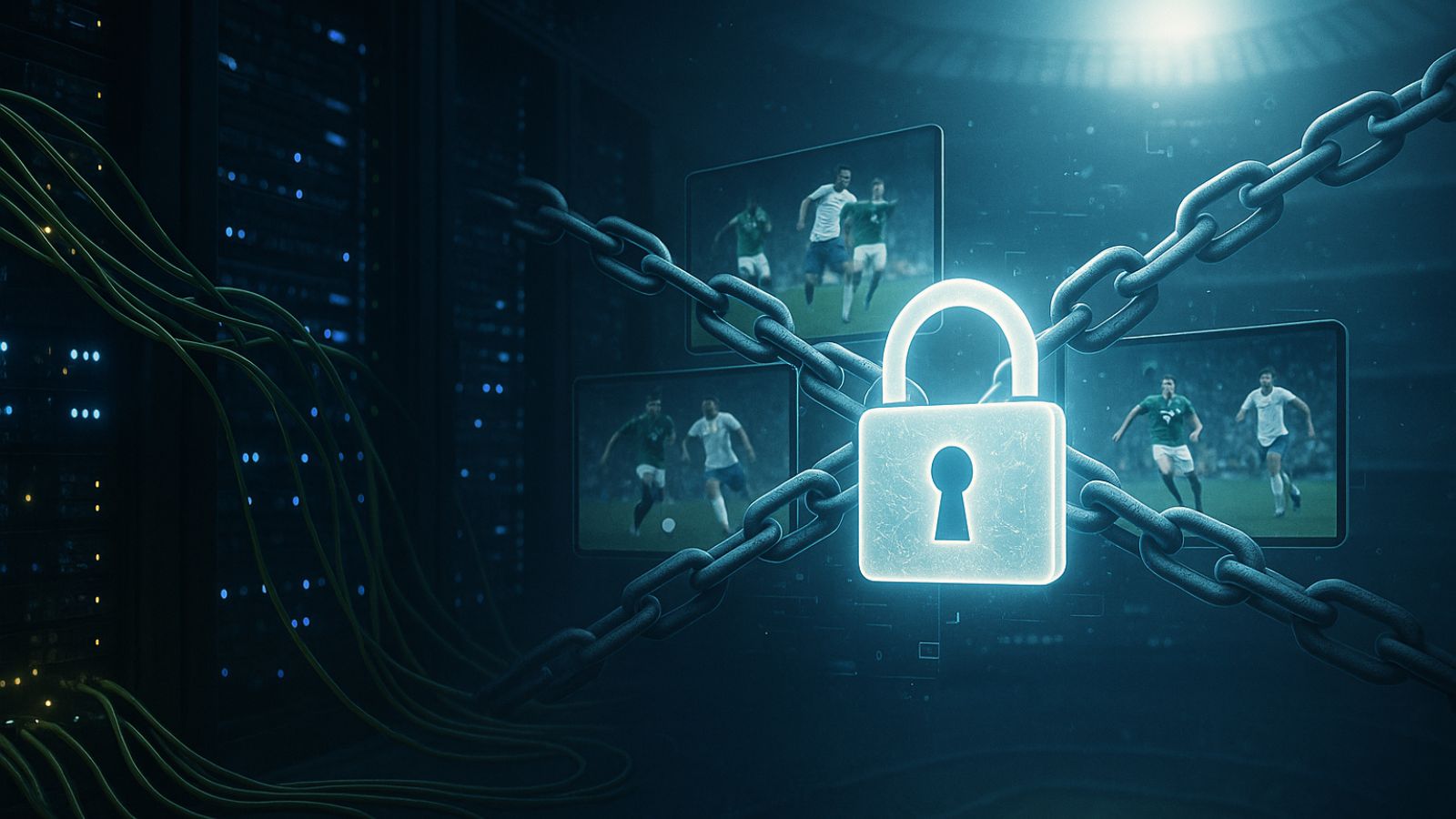 Sports - TV - Lock - Chain