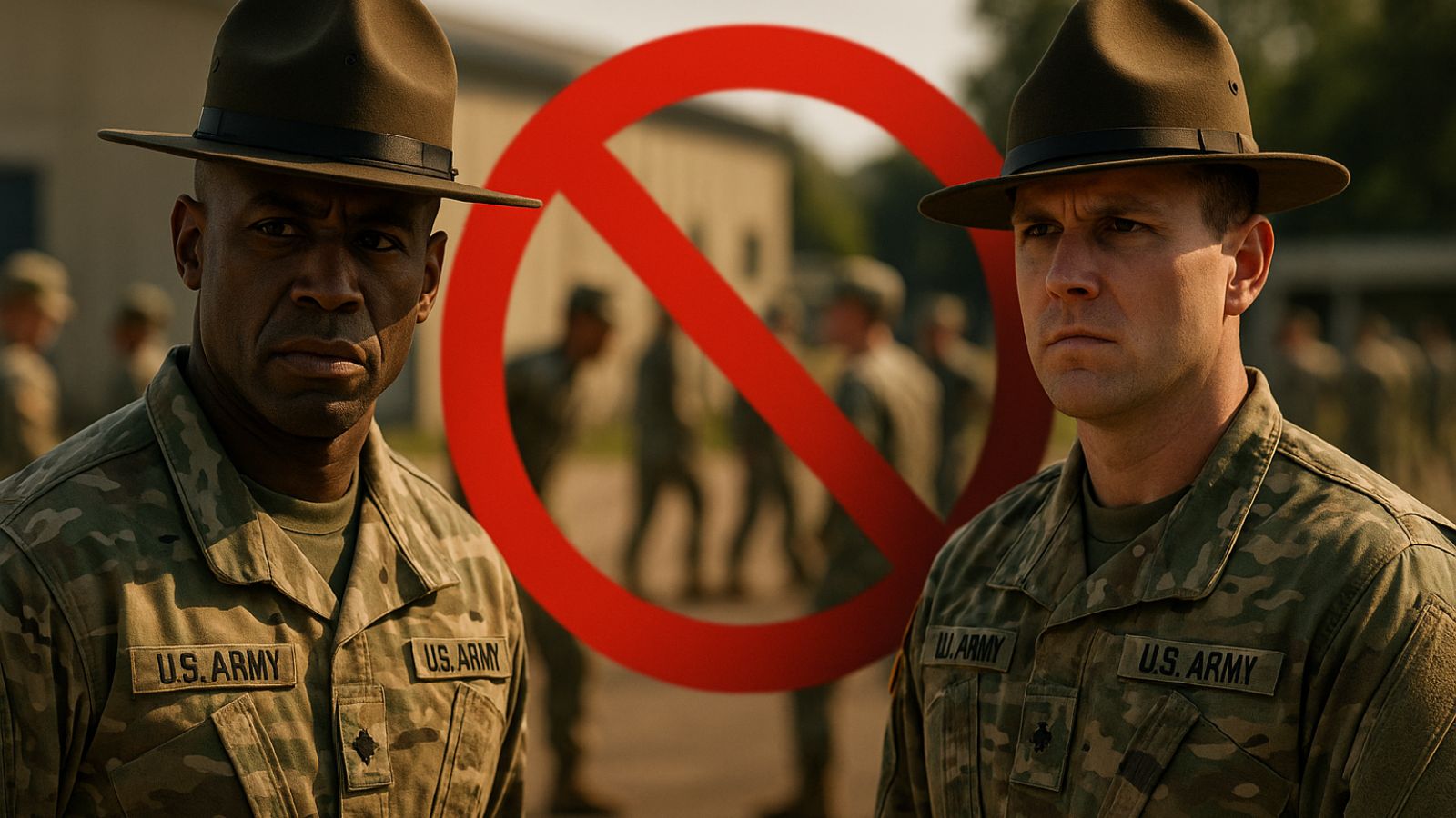US Army Drill - Training - Ban Symbol