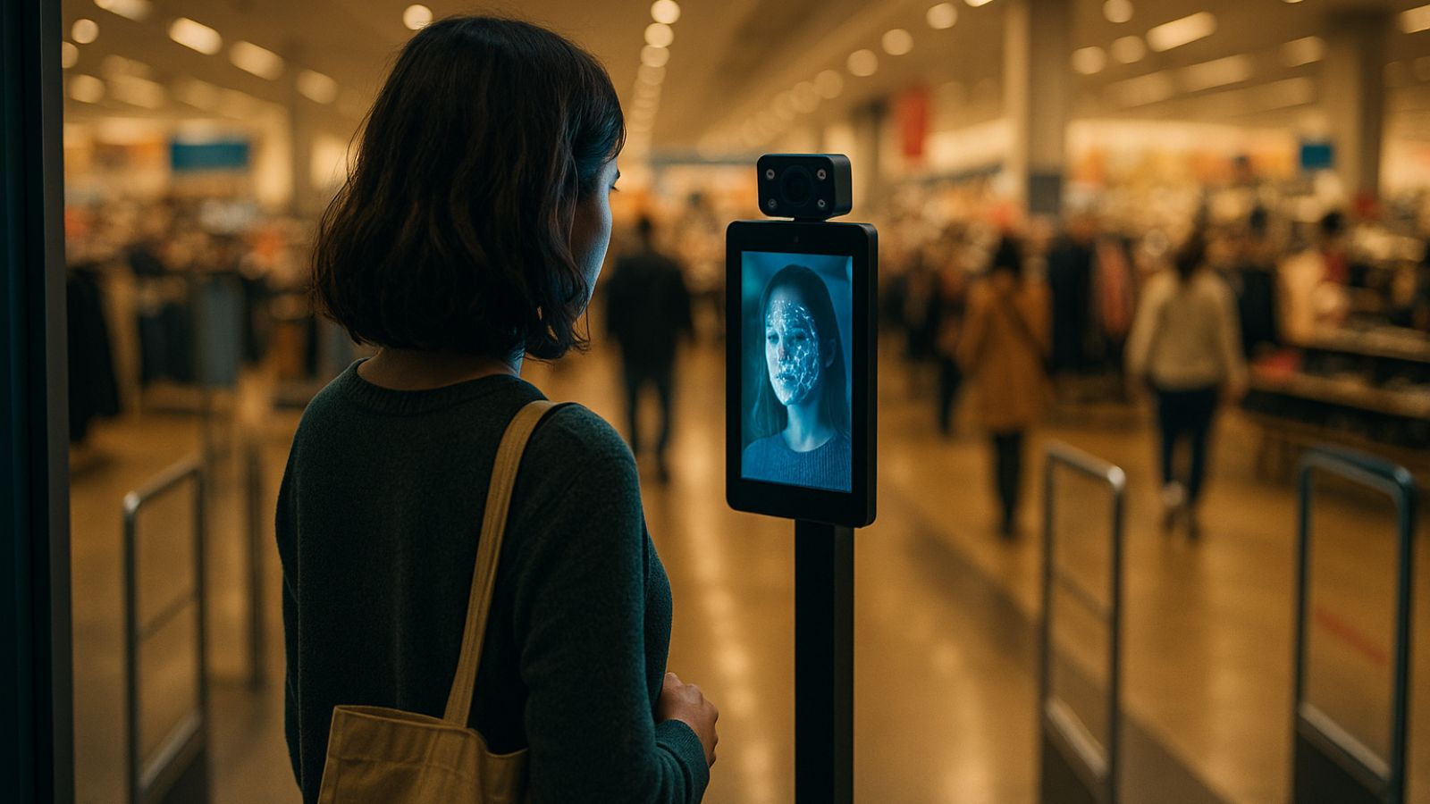 Woman - Shopper - Retail - Facial Recognition - Camera