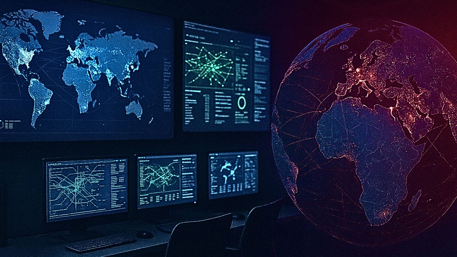 Control Room - World Map - Globe
