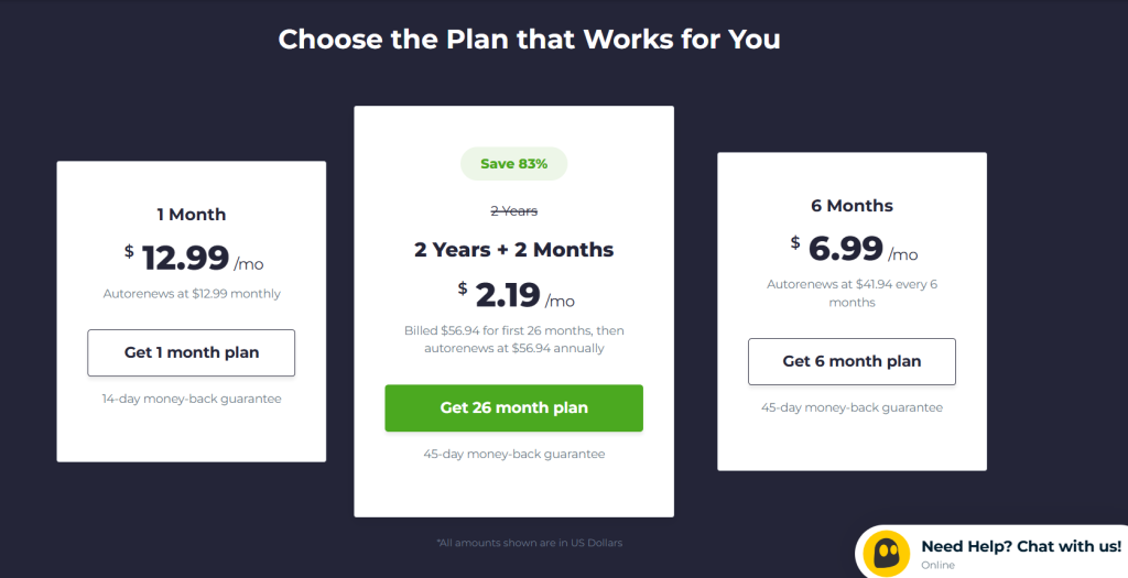 CyberGhost VPN Current deal