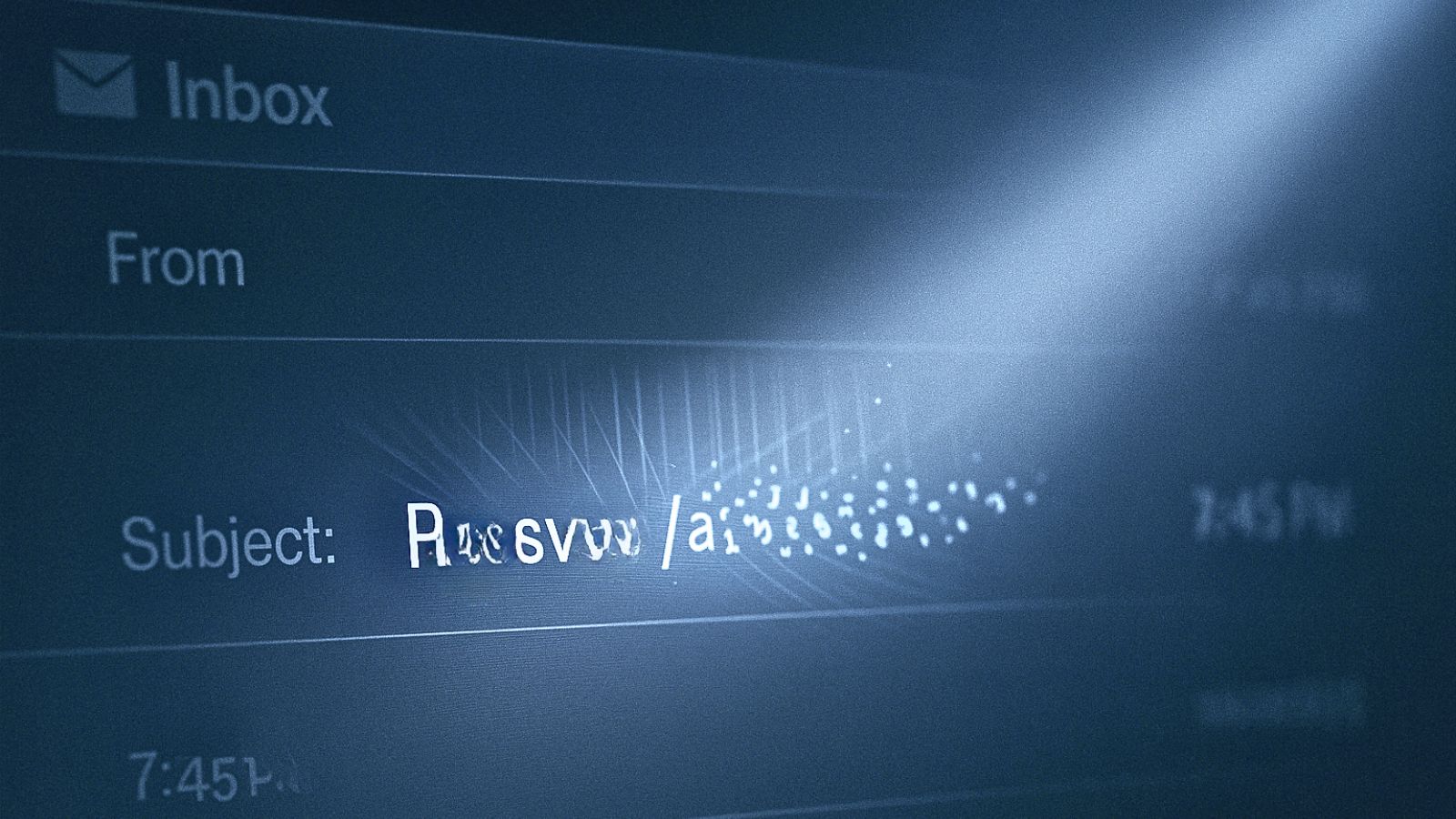 Email - Blurred Characters