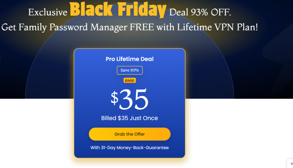 FastestVPN Black Friday Deal Price