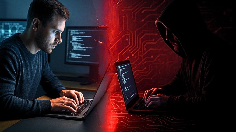 Hacker - Man - Laptop