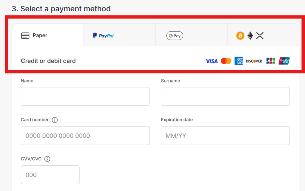 Pick a payment method and fill out the required information. Once done, you’ll receive a confirmation email, and you can start using NordVPN.