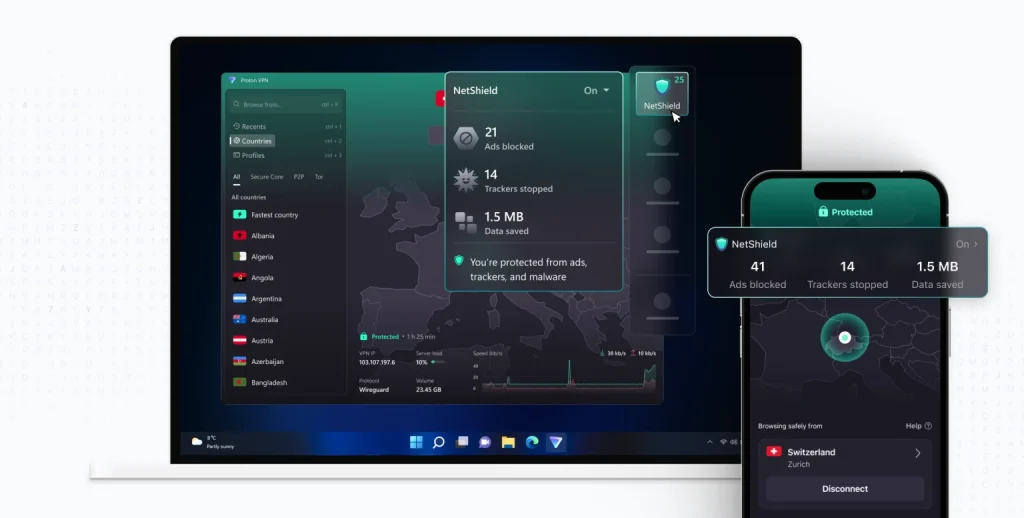 Proton VPN NetShield