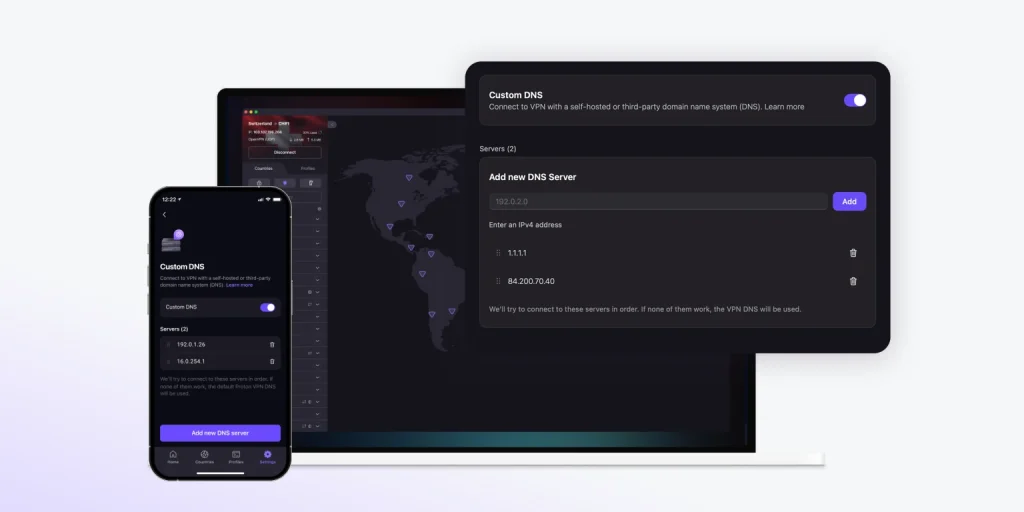 Proton VPN custom dns for Mac