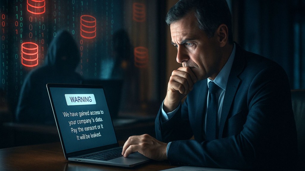 Worried Executive - Laptop
