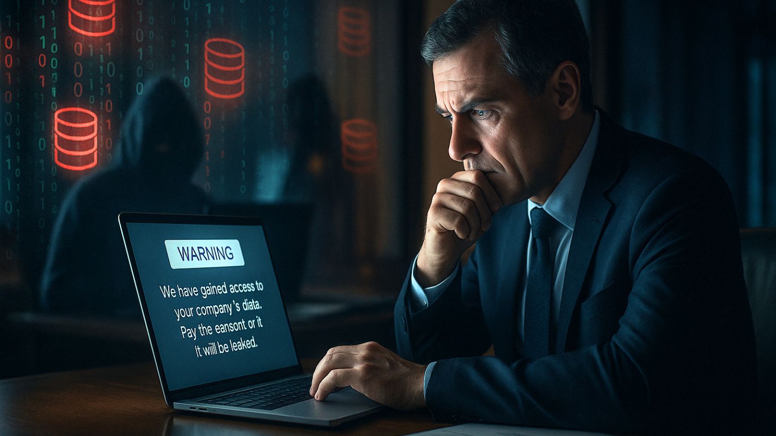 Worried Executive - Laptop