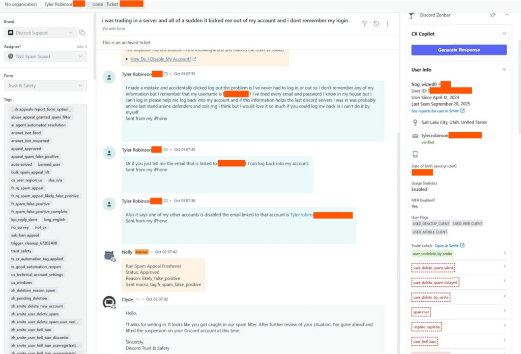 Tyler Robinson chat with Discord’s Trust & Safety team