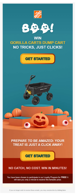 Clickable image in the phishing email 