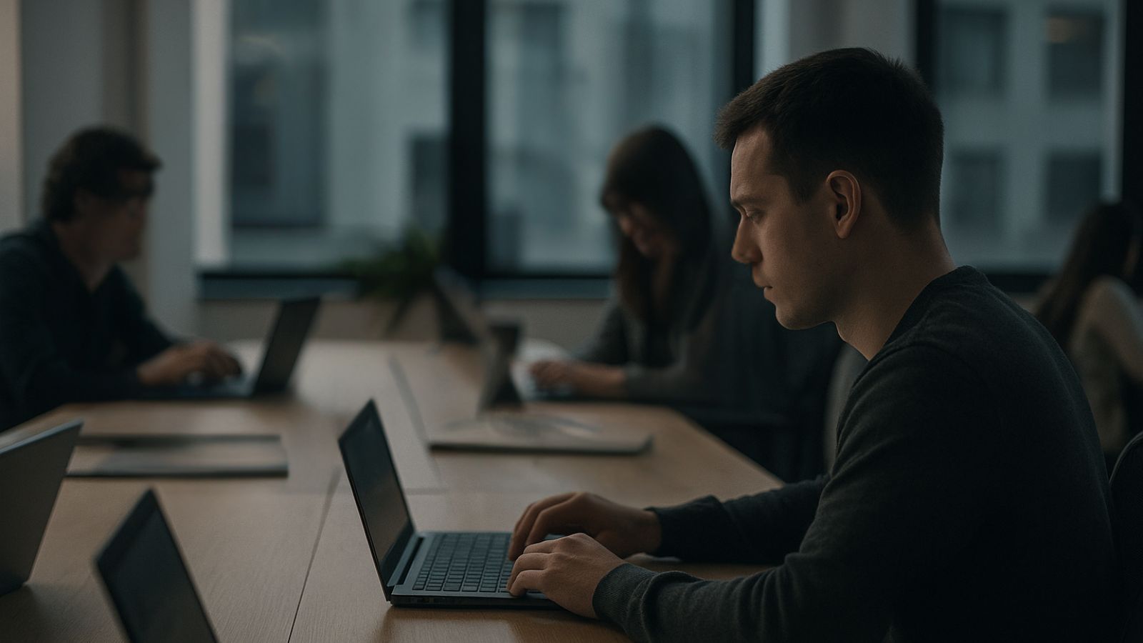 Man - Laptop - Office