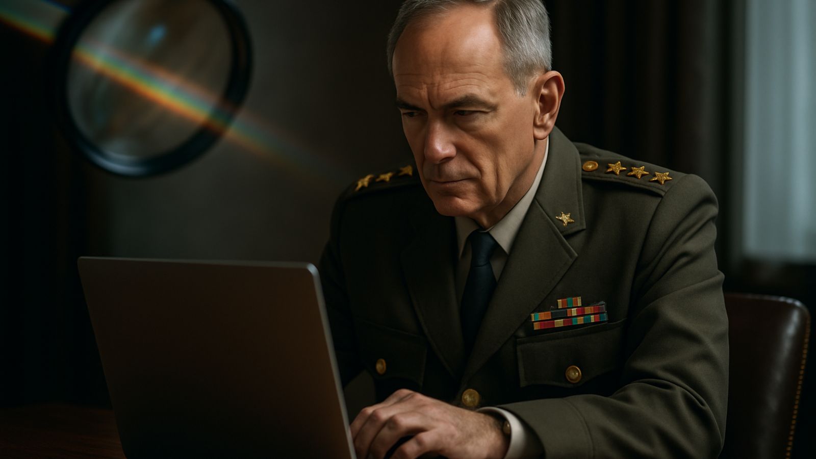 Military Official - Laptop - Lens