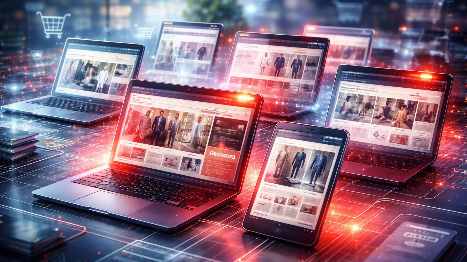 E-Commerce - Websites - Laptop - Shopping Cart