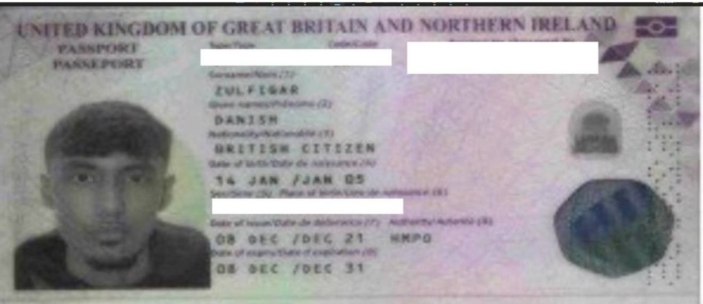 Danish’s Passport 