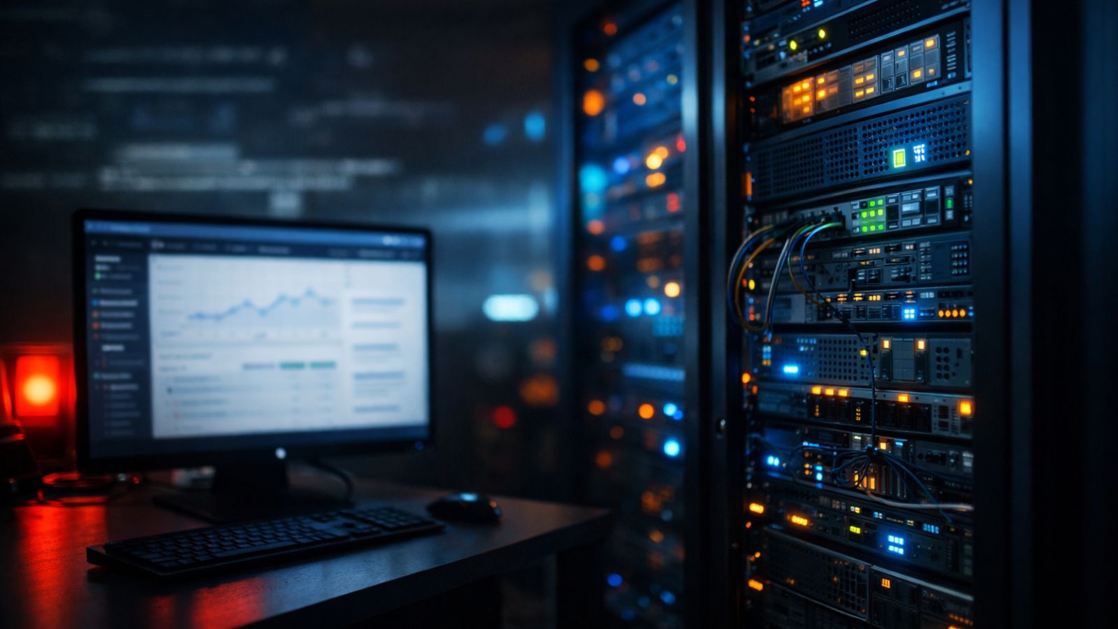 Server Room - Laptop - Dashboard