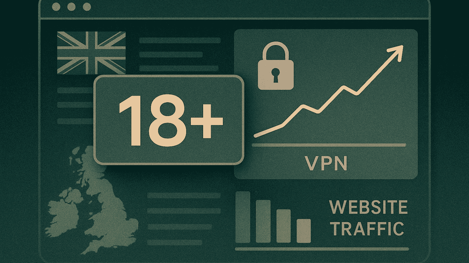 UK Age Verification Witnesses Boost in VPN Usage and Drop in Porn Traffic