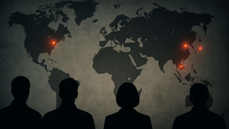 World Map - Red Lights - Personnel