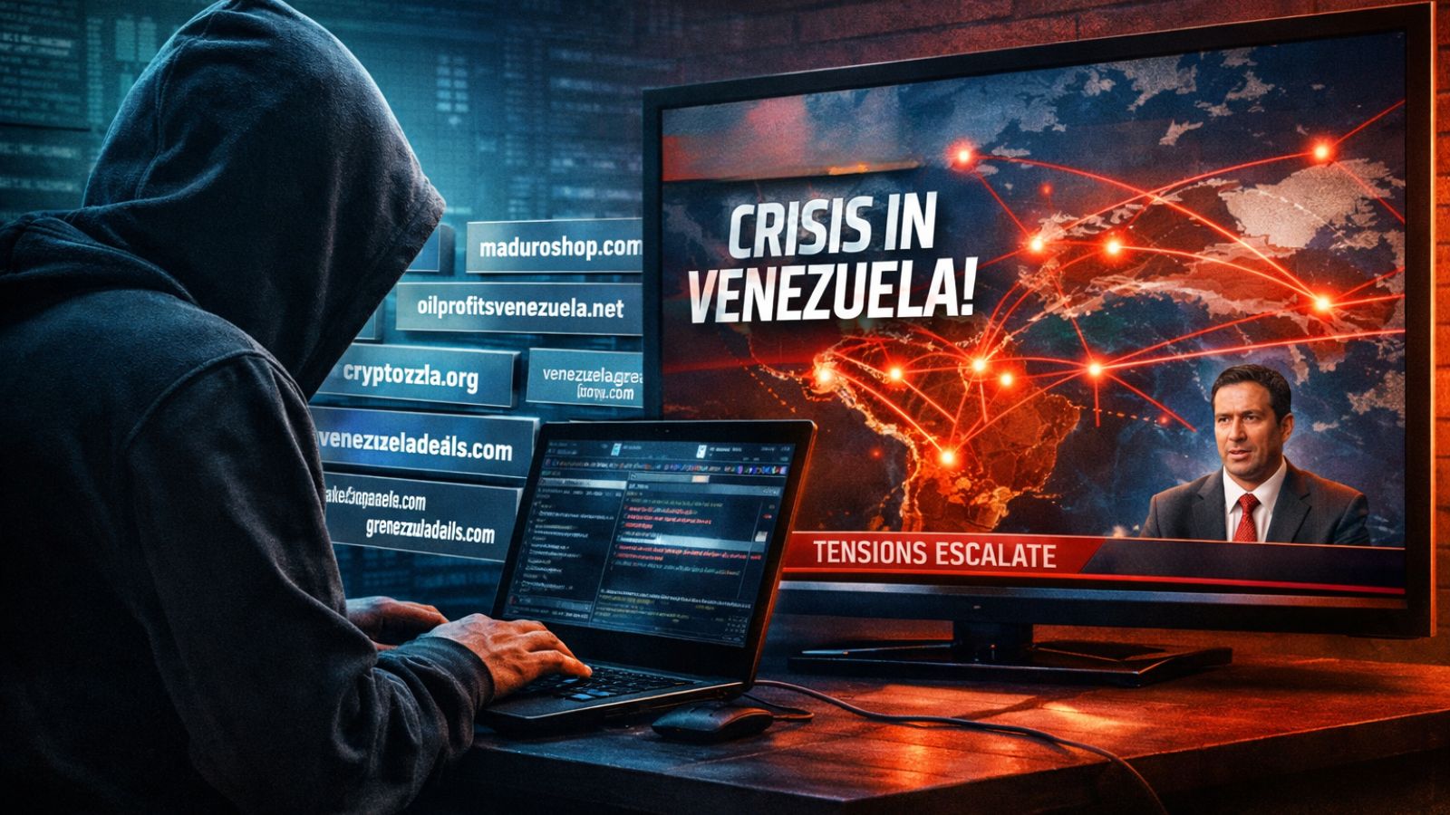 Hacker - TV - News - World Map - Domains