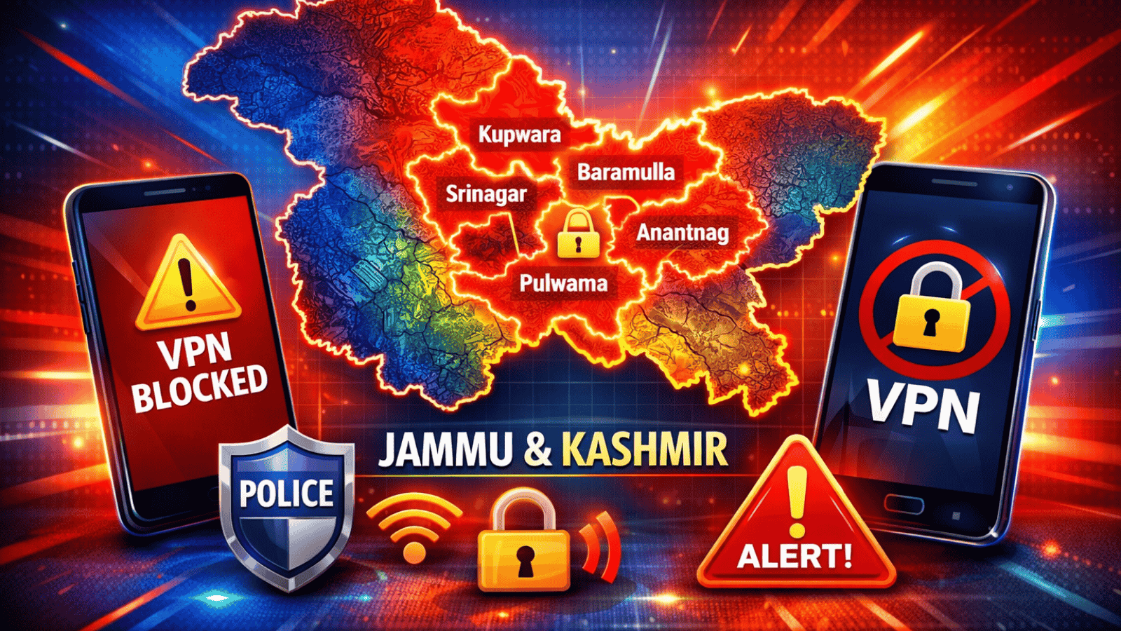 Jammu and Kashmir Implements VPN Ban in Several Districts