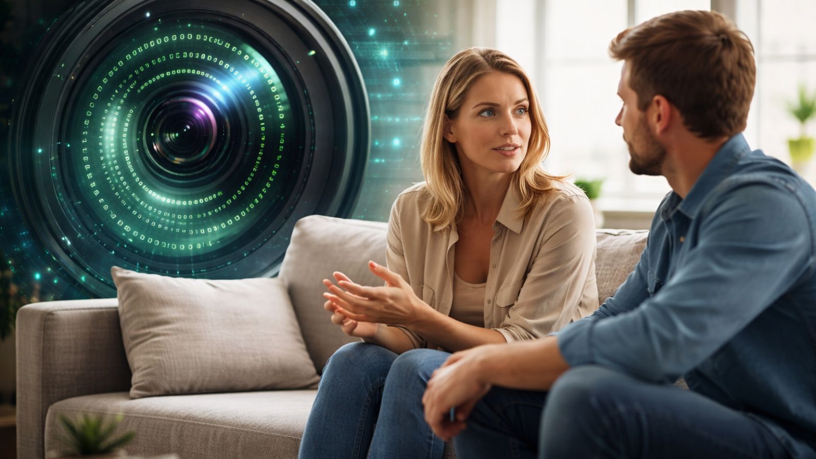 Man - Woman - Chatting - Lens