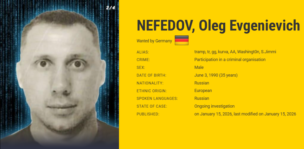 Oleg Evgenievich Nefekov | Source: Europol
