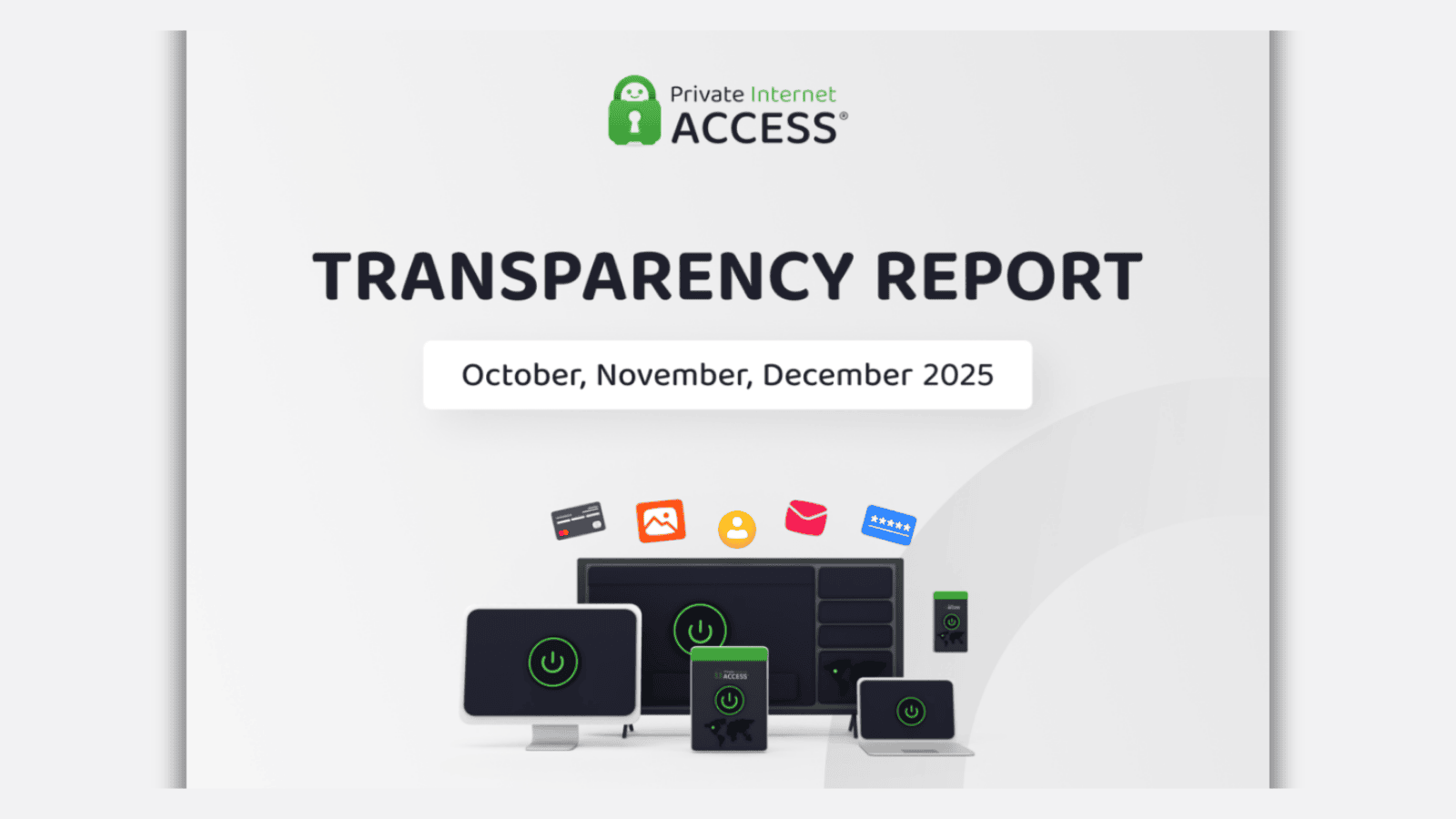 PIA transparency report Q4 overview info