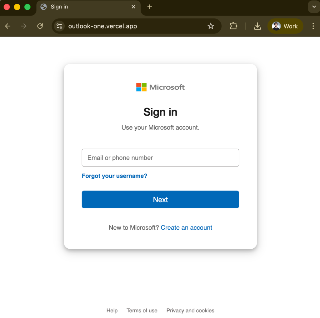 The phishing page | Source: Koi Security