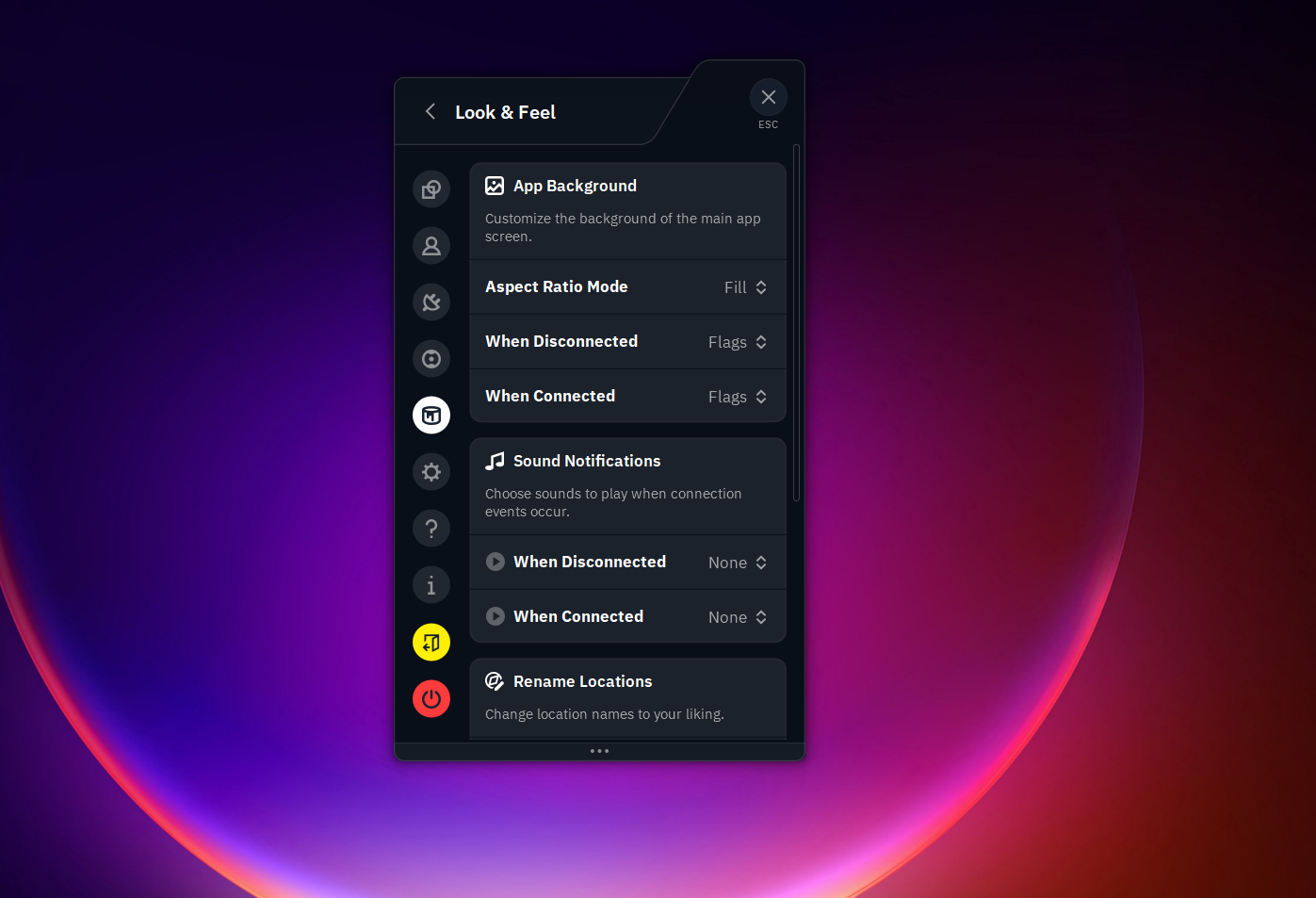 Screenshot of the Windscribe VPN Free Windows version R.O.B.E.R.T. settings page displaying filtering and customization options