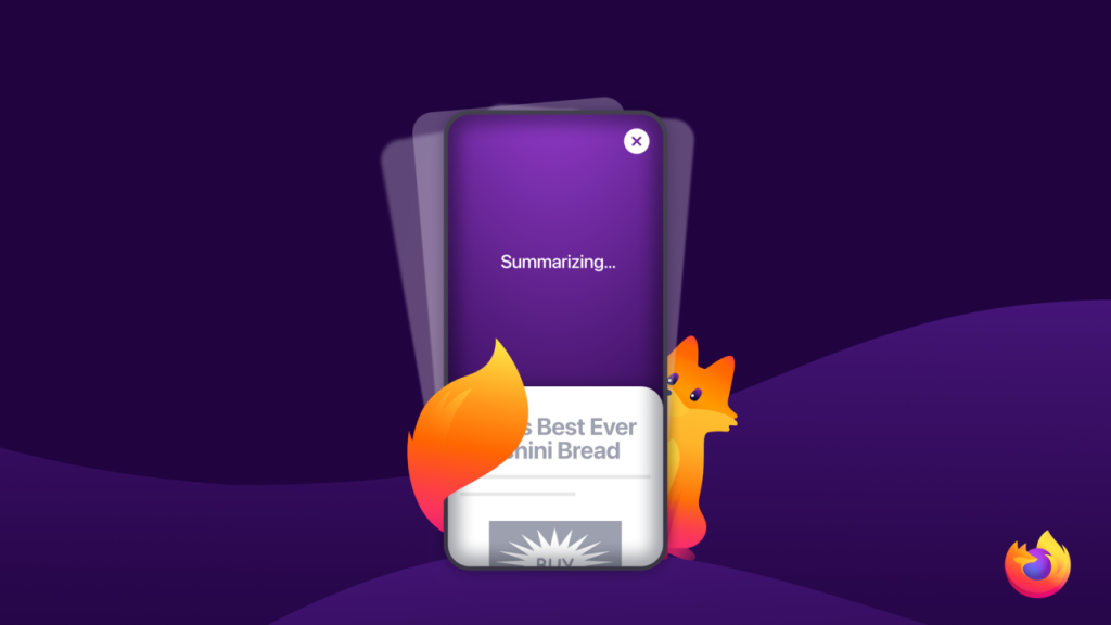 Firefox Shake to Summarize picture